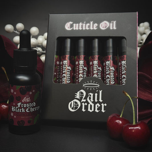 Nail Order Frosted Black Cherry